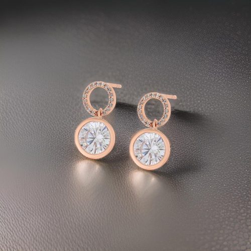 Double Crystal Rose Gold