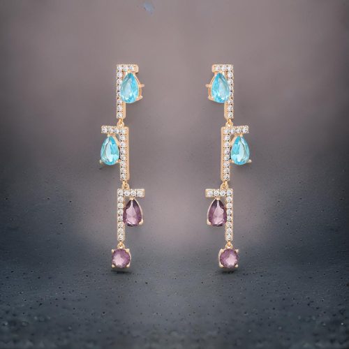 Color Drop Crystal Long