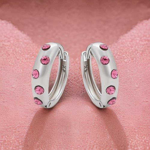 Sheila Pink Crystal Silver