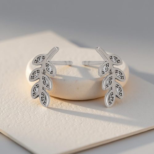 Silver Leaf Crystal Mini
