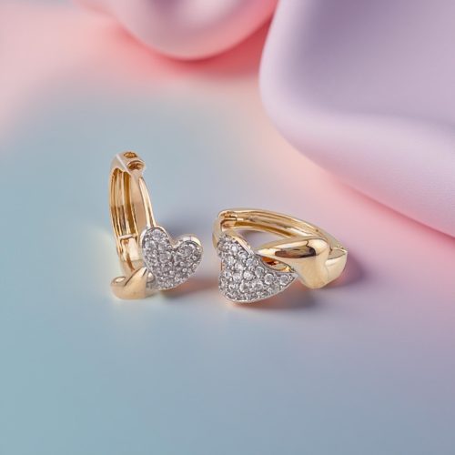 Double Heart Crystal Elegant