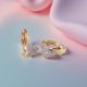 Double Heart Crystal Elegant