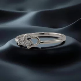 Heart Silver Crystal Solid