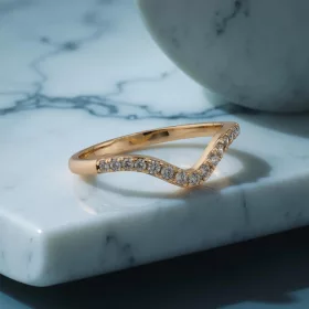 Wave Solid Crystal Gold