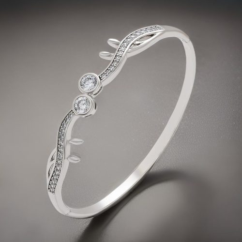 Lea Crystal Silver Elegant