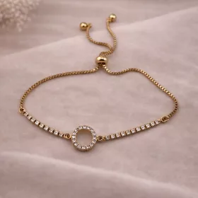 Solid Ring Crystal Gold