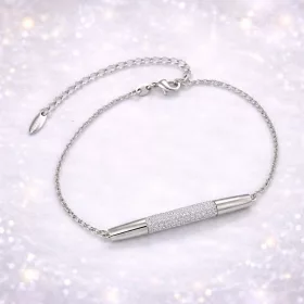 Line Crystal Silver Elegant