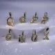 Letter Crystal Silver 