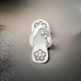 Slippers Flower Crystal 