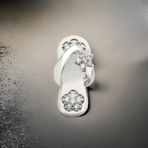 Slippers Flower Crystal 