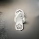 Slippers Flower Crystal 