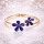 Blue Flower Crystal Elegant