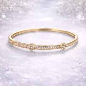 Trio Flower Gold Crystal