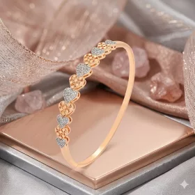 Heart  Rose & Silver Mix