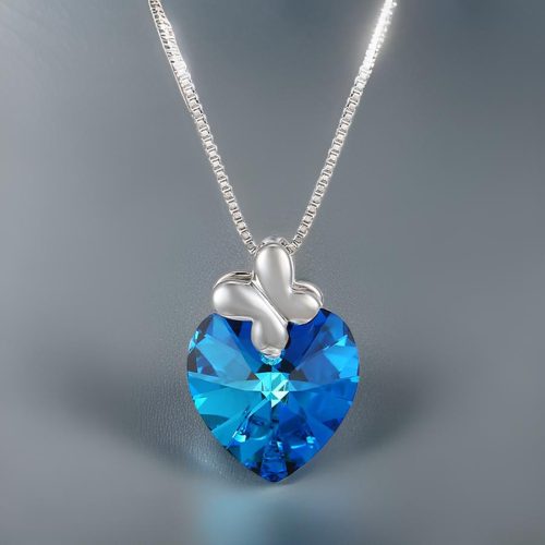 Blue Diamond Silver Elegant