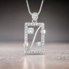 Caroline Silver Crystal Elegant