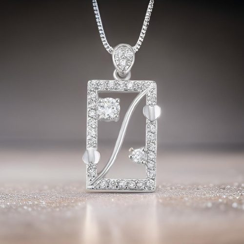 Caroline Silver Crystal Elegant