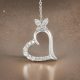 Heart & Butterfly Crystal 