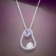 Lilac & White Diamond Silver