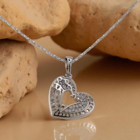 Secret Silver Crystal Heart 