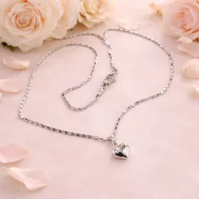 Mini Heart Solid Silver