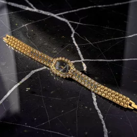 Aqua Full Crystal Gold