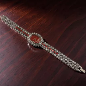Red Crystal Silver Luxus
