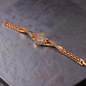 Wave Crystal Rose Gold