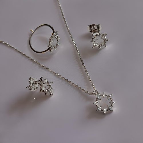 Ice Flower Trio Crystal set