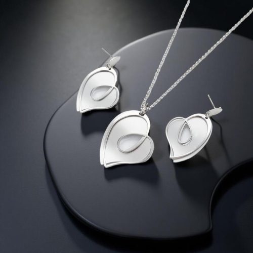 Silver Shine Heart Elegant set