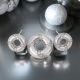 Ring Crystal Silver szett lánccal