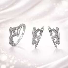 Wave Crystal Silver Duo szett